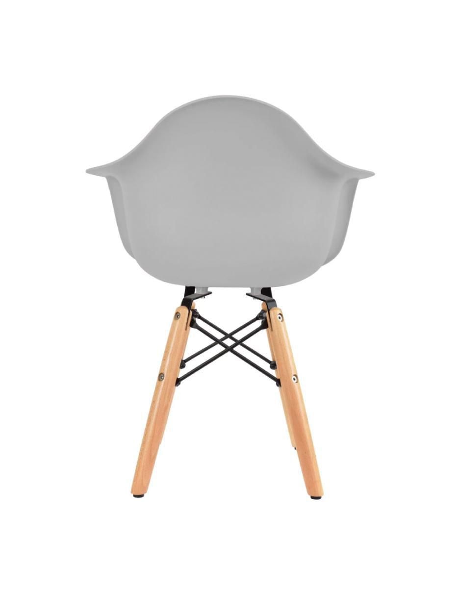 Mesa con silla sí set infantil de mesa circular y silla eames con descansabrazos duduk "de" madera
