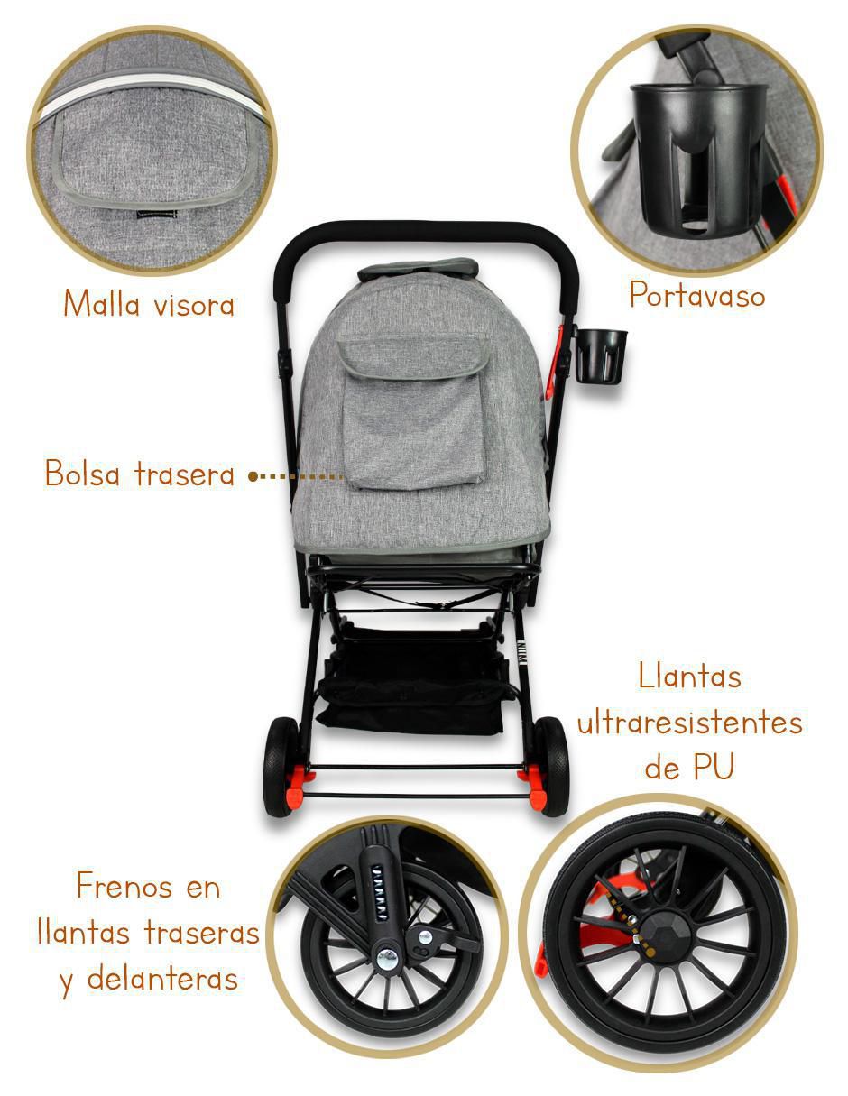 Carriola estándar plegable 4