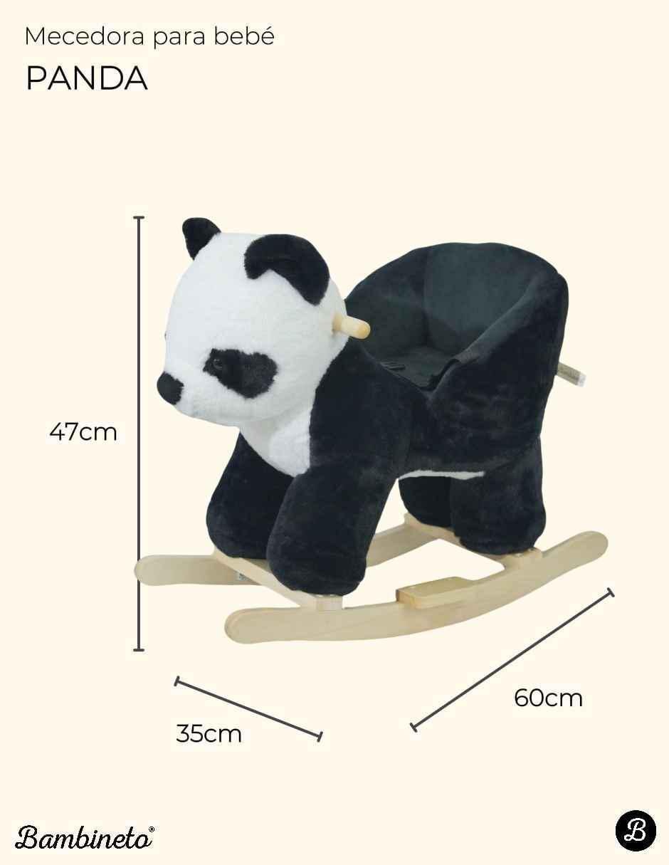 Mecedora animalito peluche bambineto de madera 9