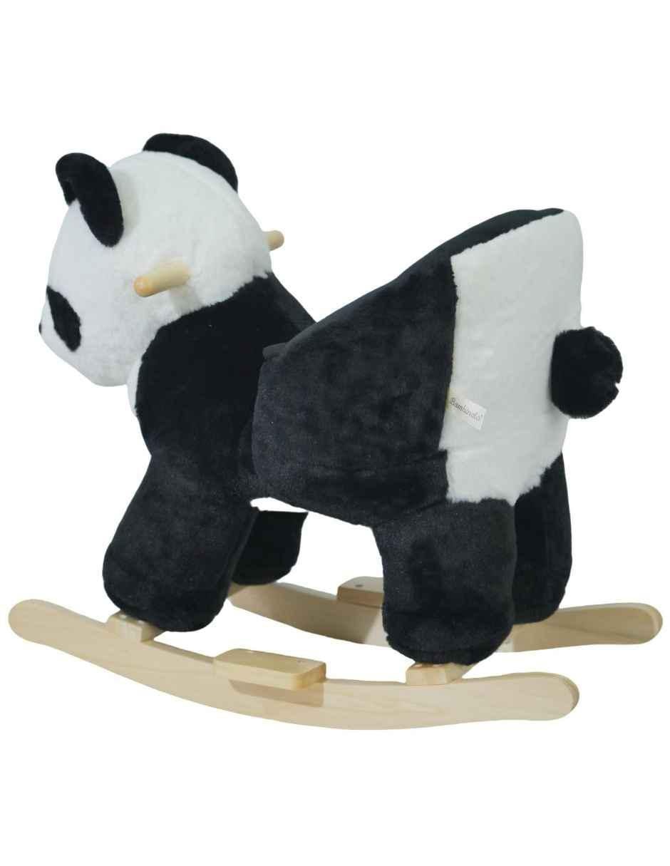 Mecedora animalito peluche bambineto de madera 3