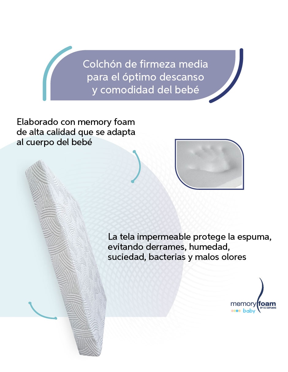 Colchón p/cuna confort medio 4