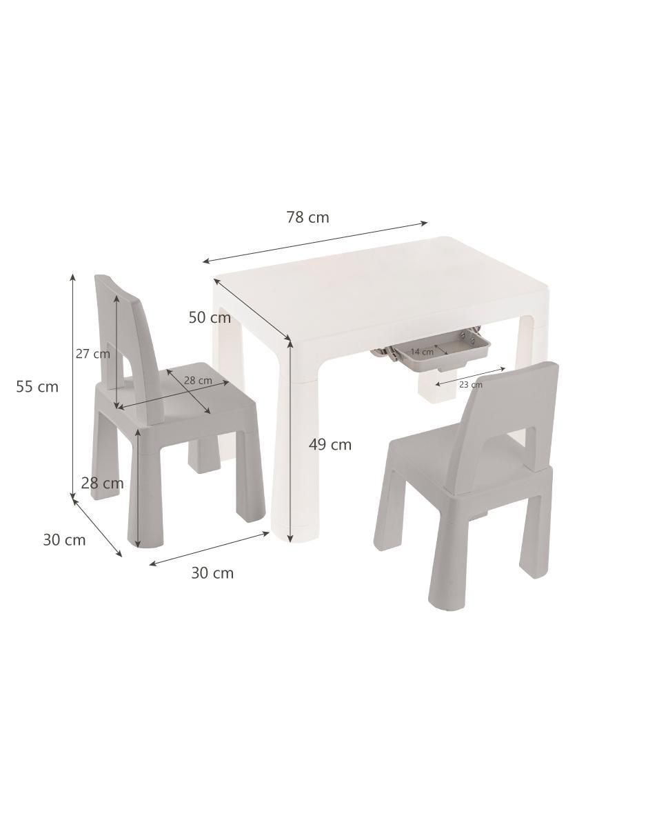 Mesa con silla sí comedor infantil perrier duduk "de" polipropileno