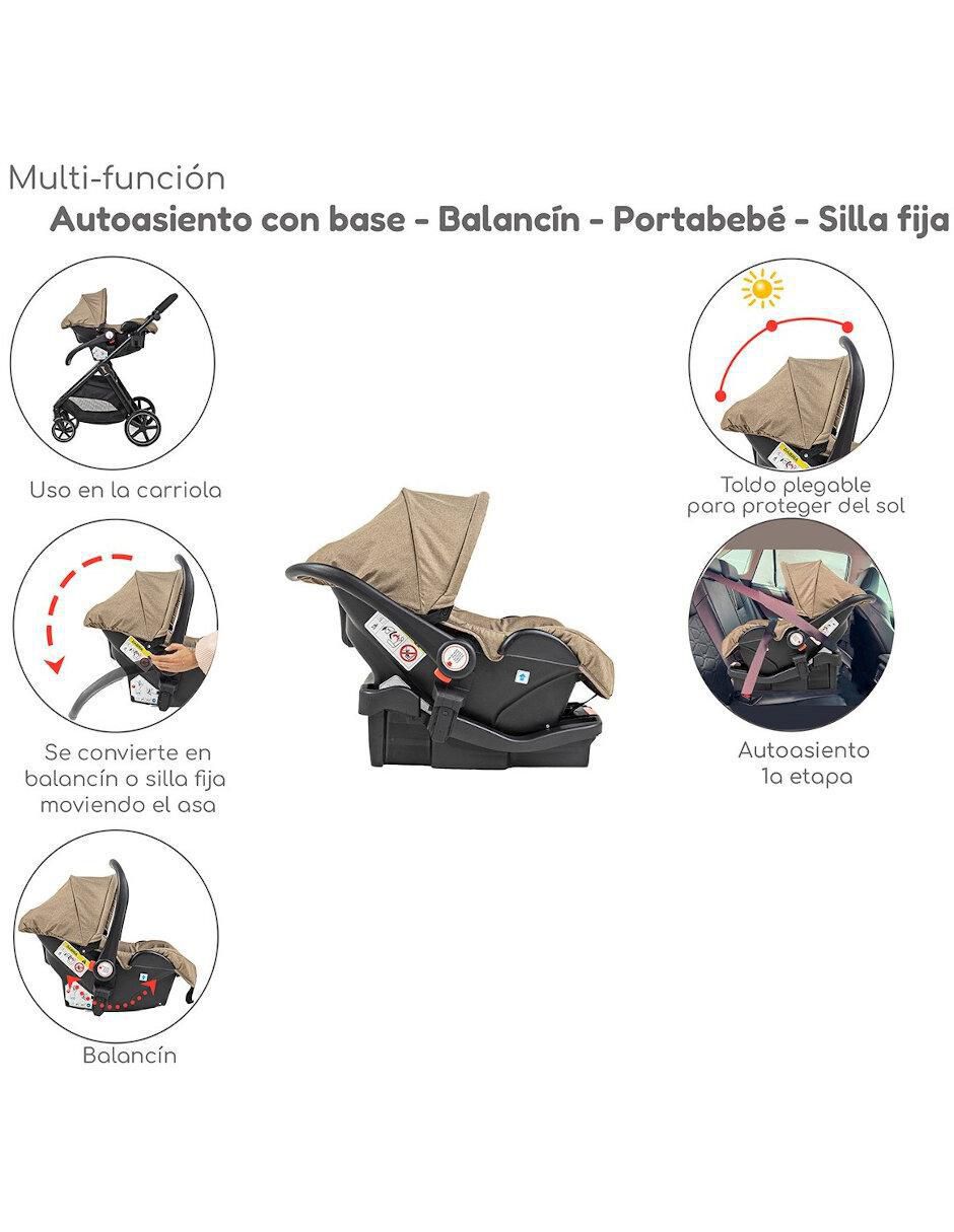 "carriola" con portabebé sin coleccion the baby shop "de" aluminio