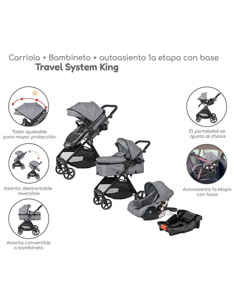 Carriola con portabebé plegable 4