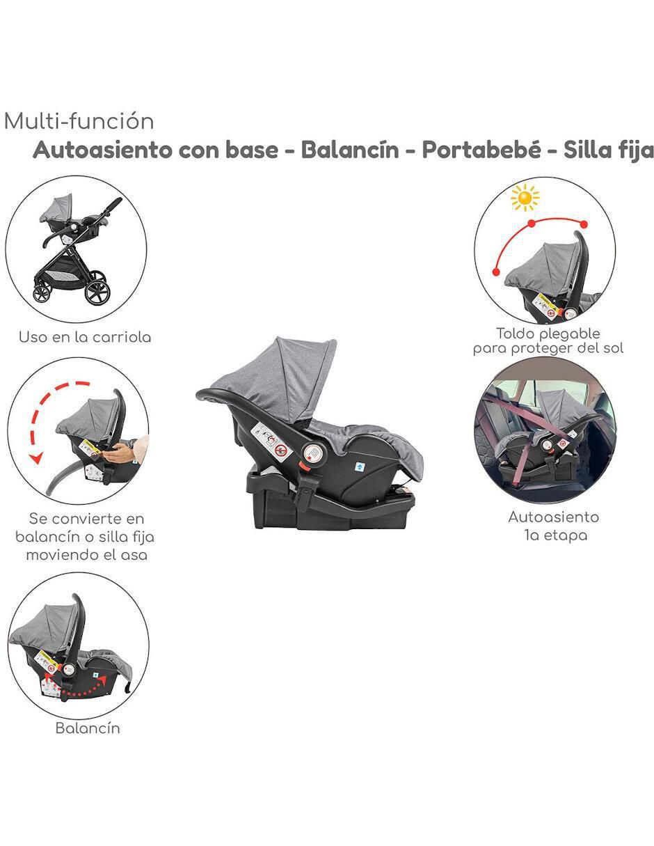 Carriola con portabebé plegable 6