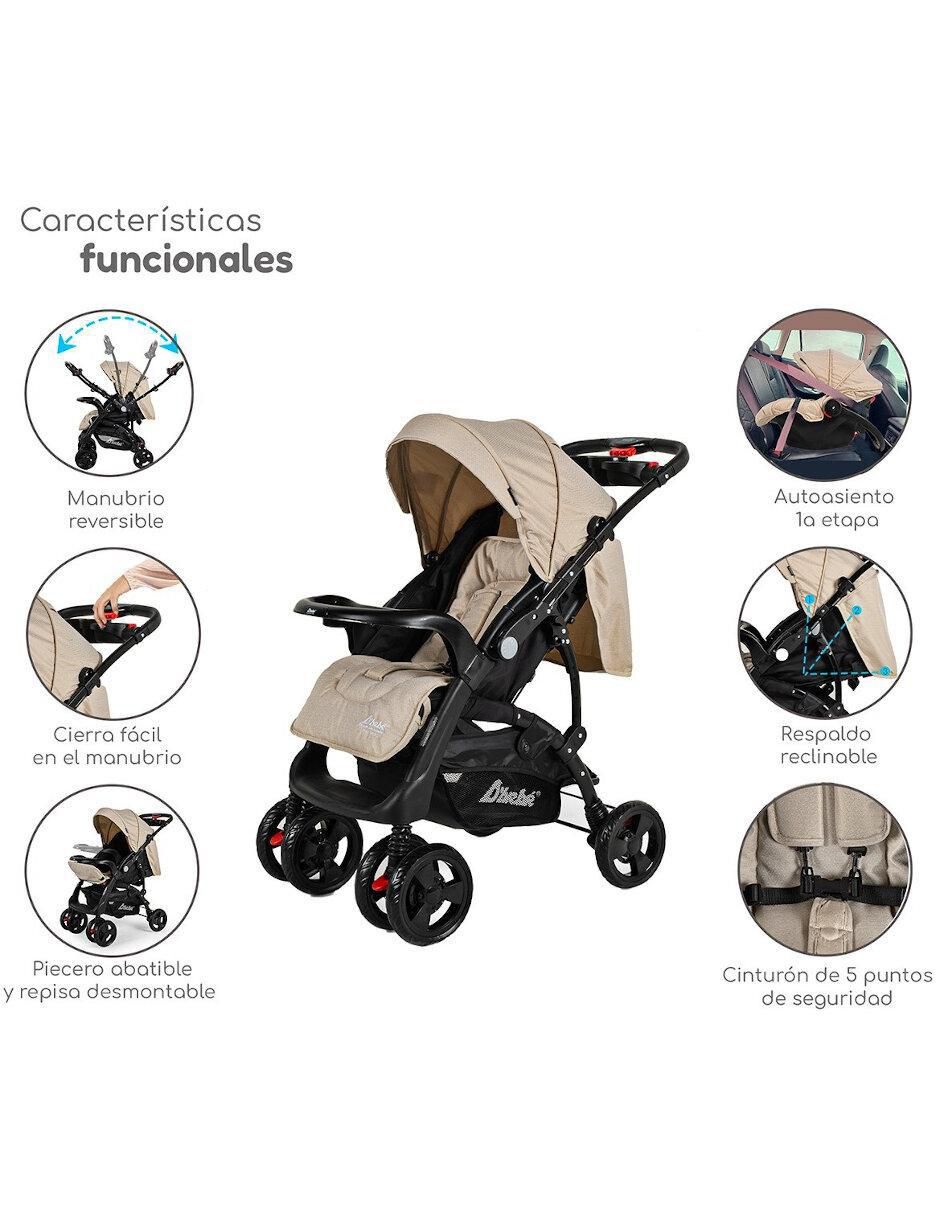 Carriola con portabebé plegable 2