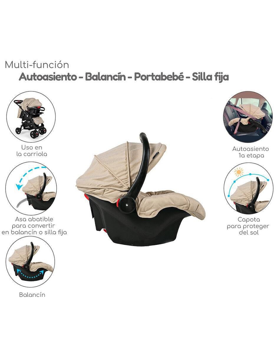 Carriola con portabebé plegable 4