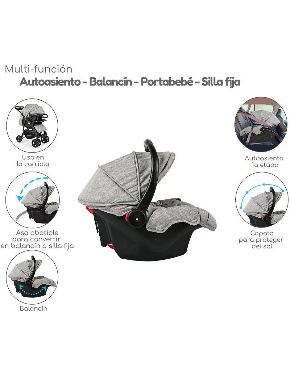 "carriola" con portabebé sin coleccion the baby shop "de" aluminio