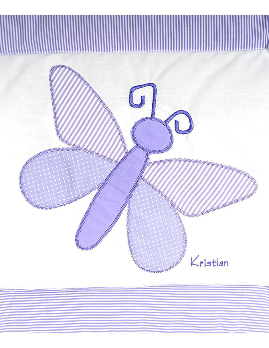 Juego de cuna Mariposa para bebé niña 3 piezas 4
