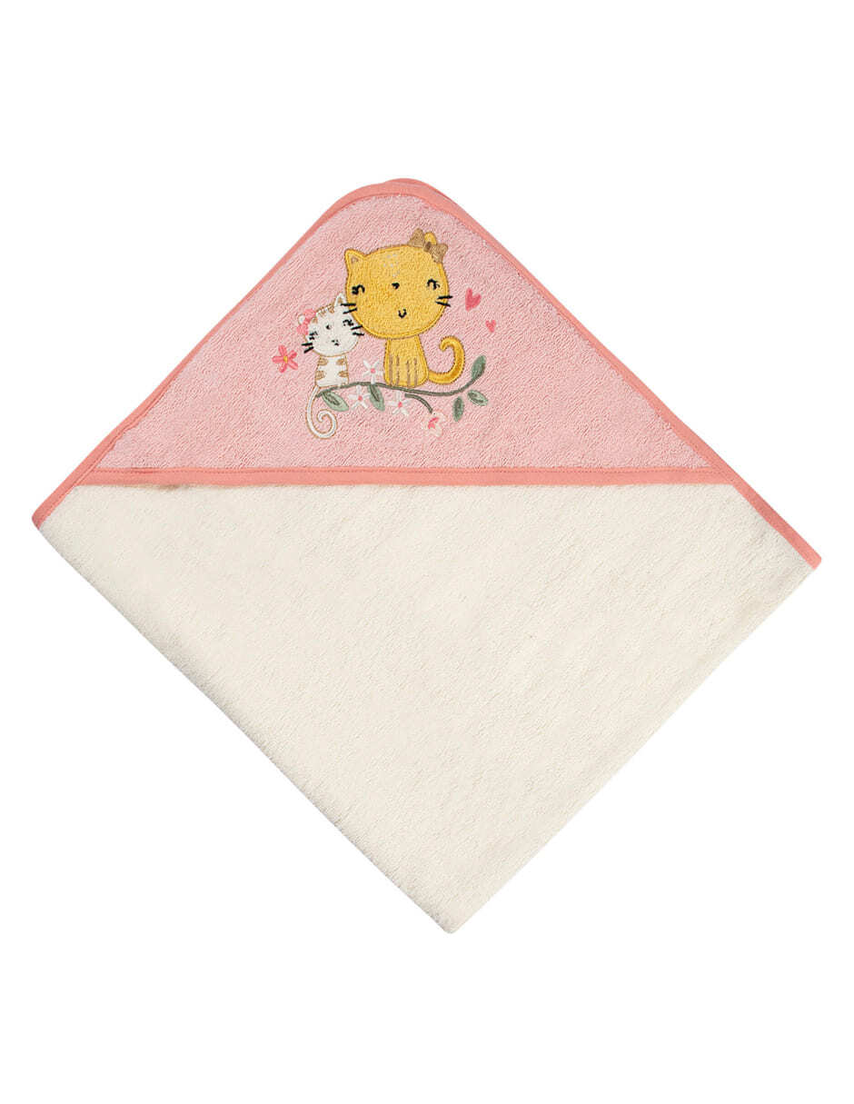 Set de toalla con gorro de algodón infantil 4