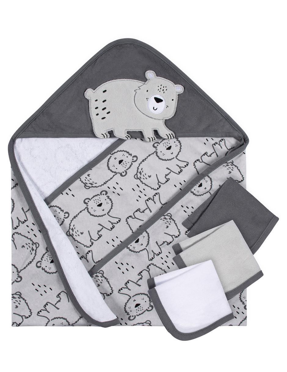 Set de toalla con gorro de algodón infantil