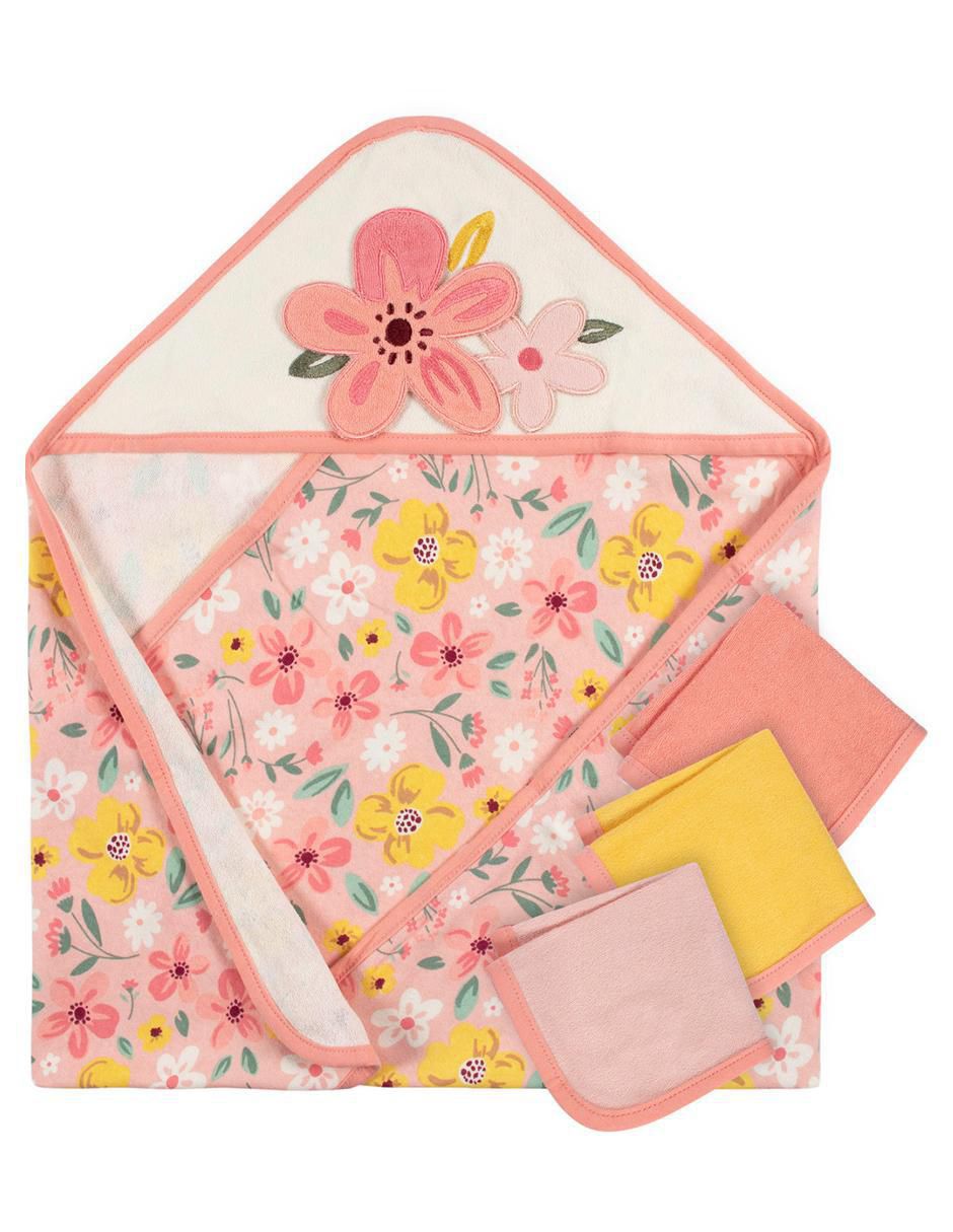 Set de toalla con gorro de algodón infantil