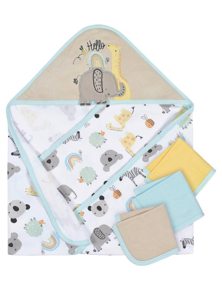 Set de toalla con gorro de algodón infantil