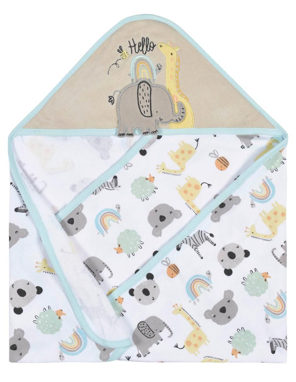 Set de toalla con gorro de algodón infantil 6