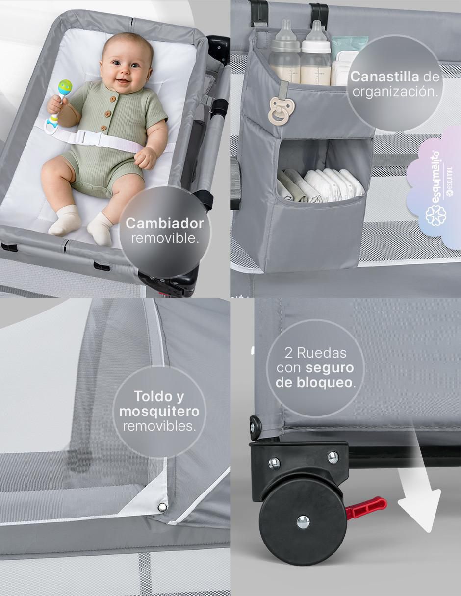 Cuna colecho Esquimal 4 en 1 portátil Dream Fit