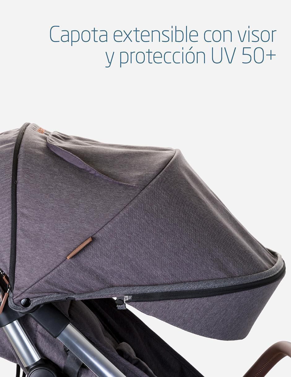 Carriola travel system Eva 3 Luxe plegable 10