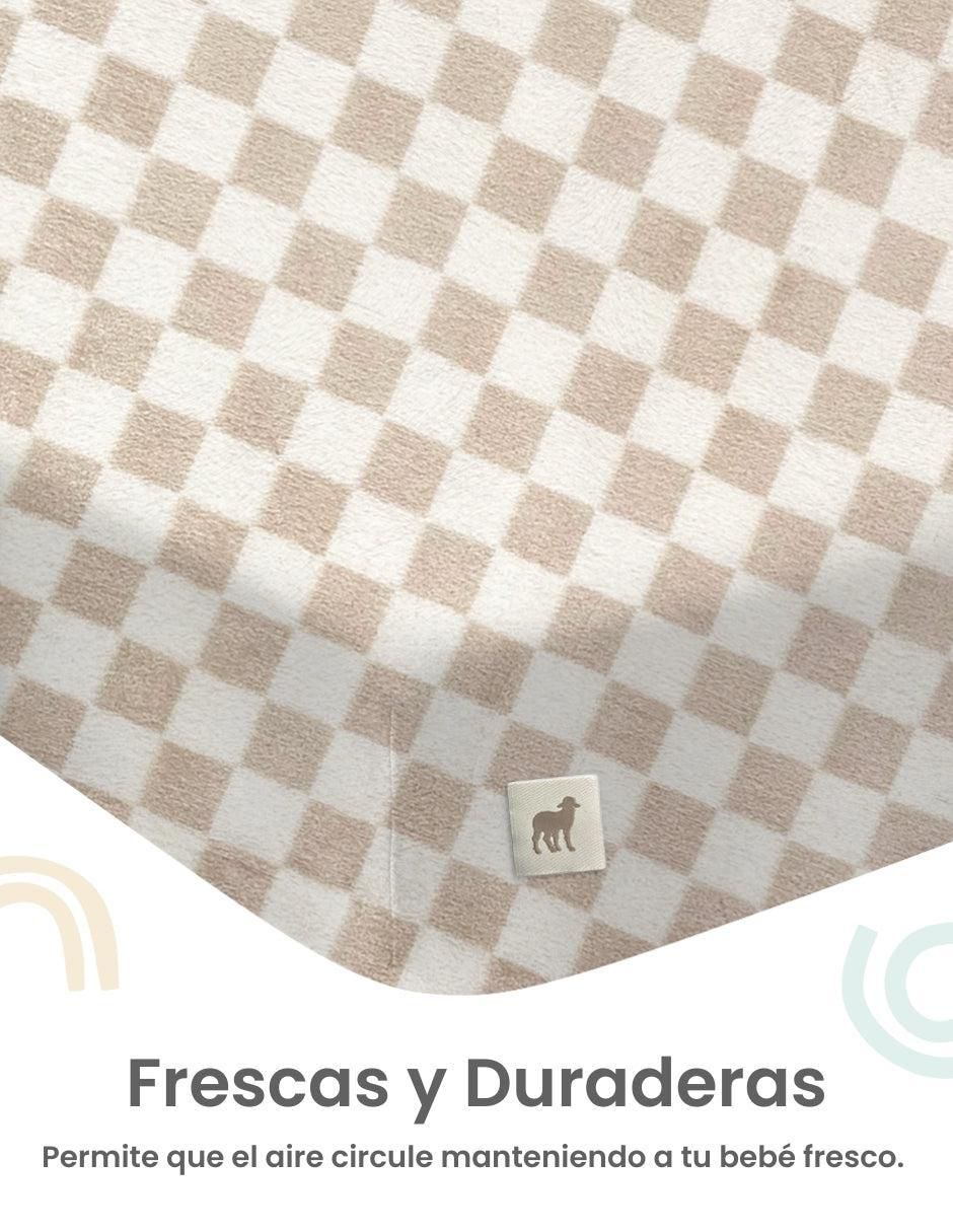Sábana para cajón de poliéster Cuadritos 4