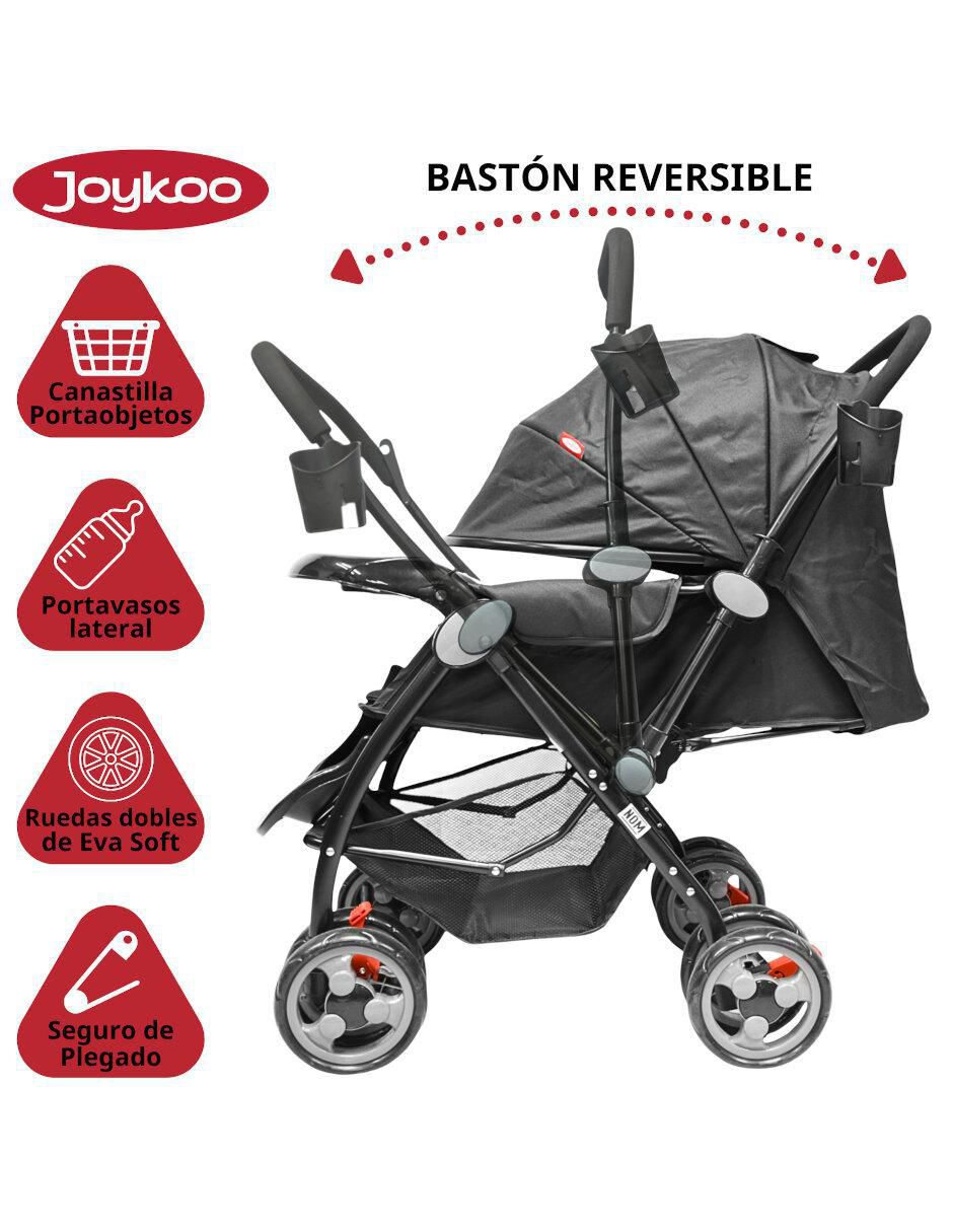 Carriola reversible plegable de acero inoxidable 2