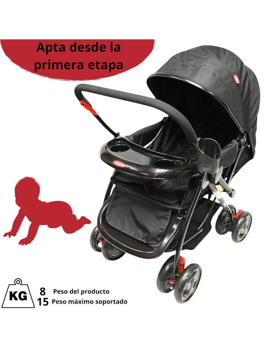 Carriola reversible plegable de acero inoxidable 4