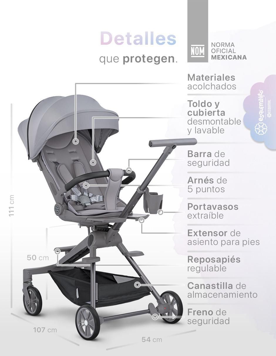 "carriola" reversible ligera 3 posiciones esquimal "de" aluminio