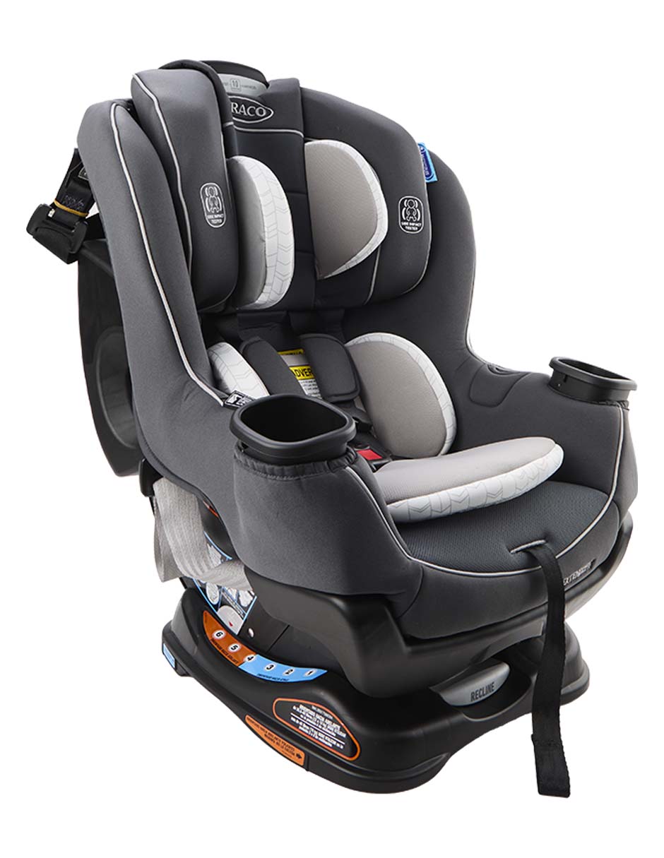 Autoasiento convertible compatible con cinturón de seguridad del vehículo y el sistema LATCH 2