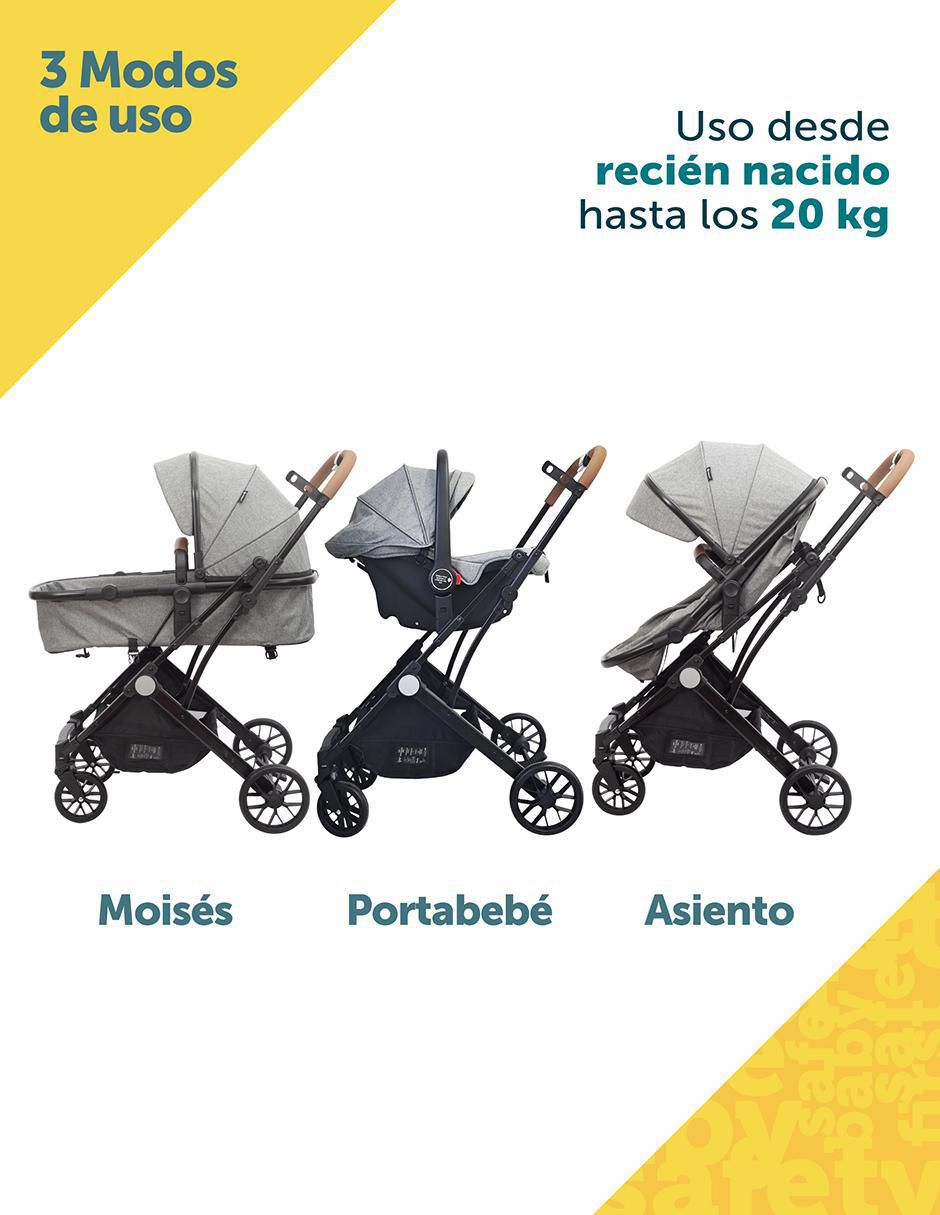 Carriola travel system plegable 3