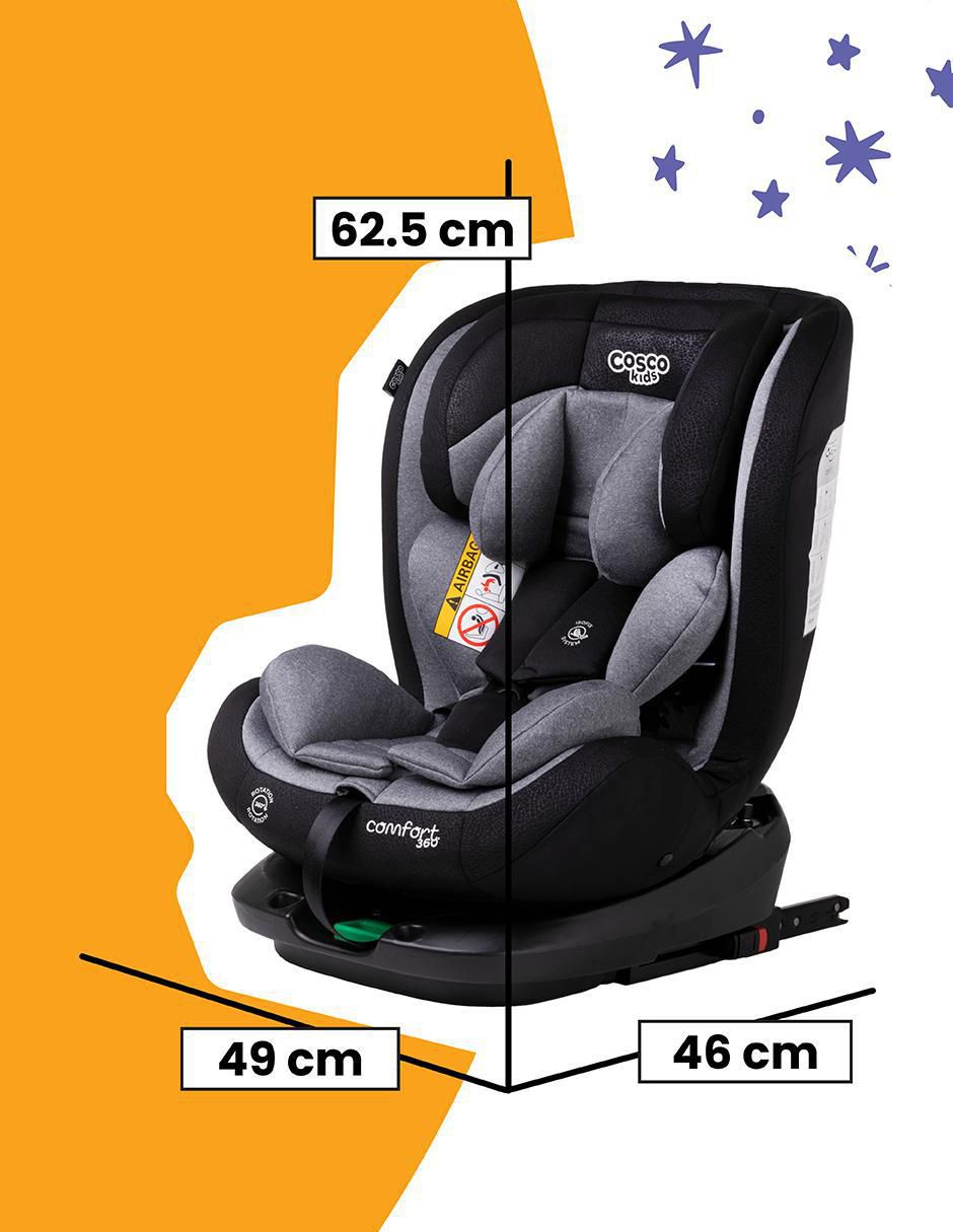 Autoasiento convertible 360 comfort 9