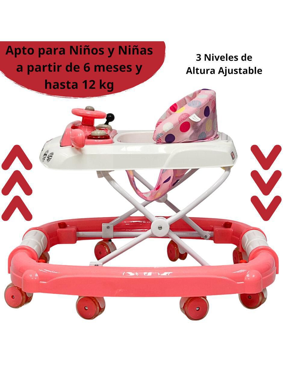 Andadera 2 en 1 unisex carrito musical 3