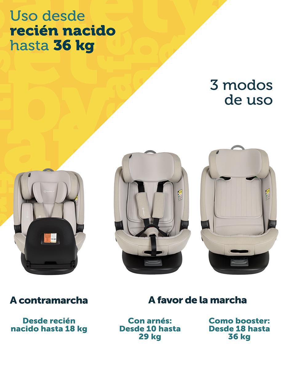Autoasiento convertible grow, turn & go 3