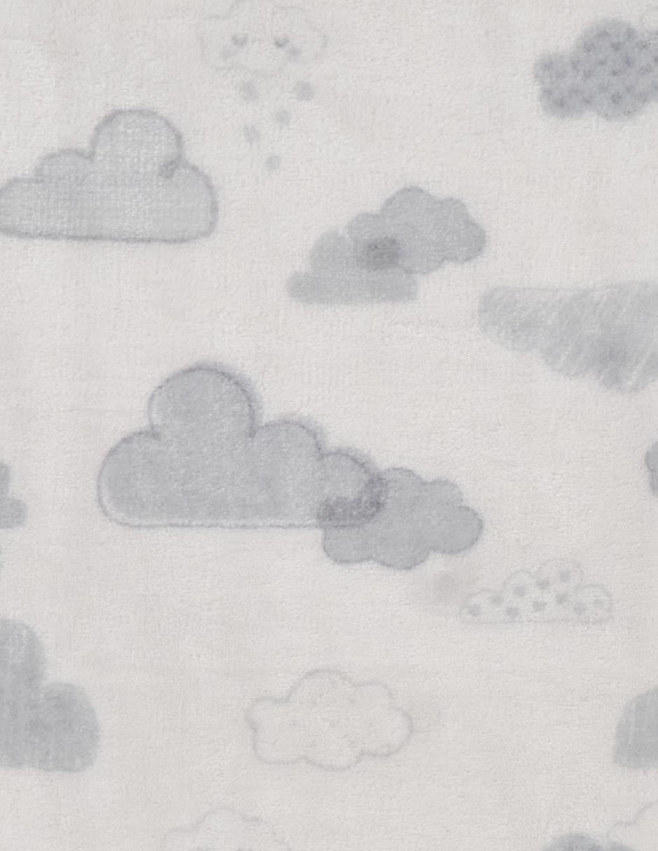 COBERTOR MON CARAMEL NUBES, GRIS CLARO