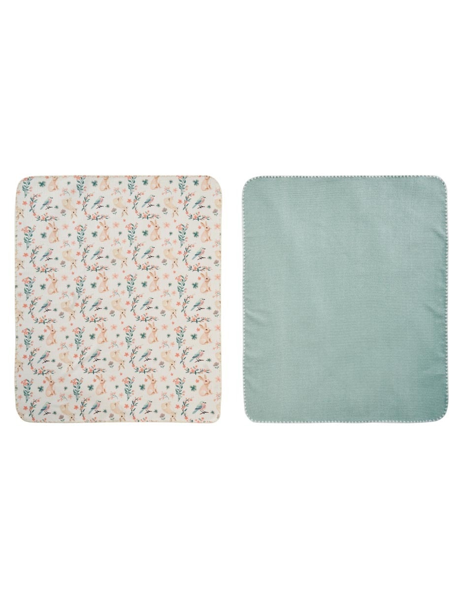 Set cobijas clásica de tejido jacquard para bebé niño
