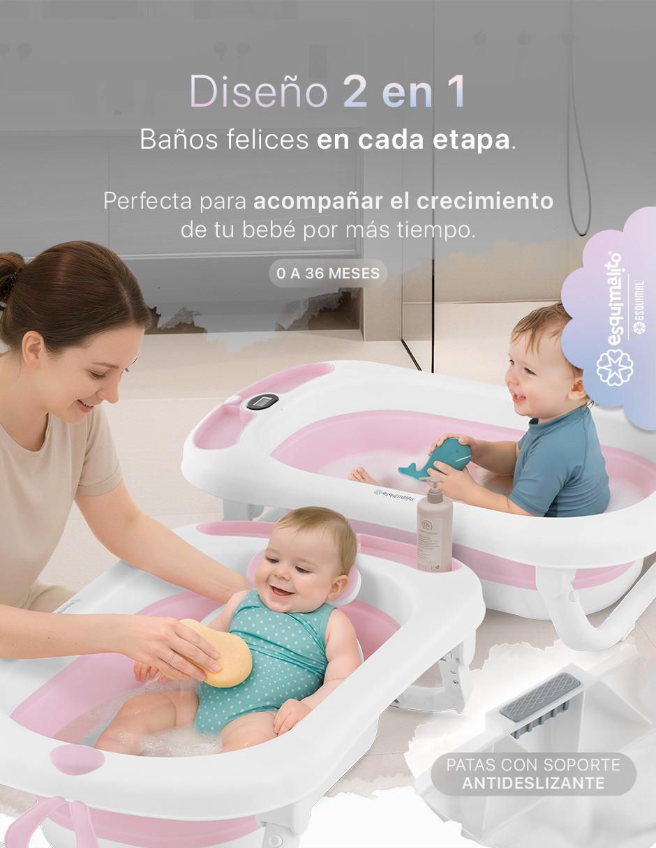 Bañera Plegable con Termómetro de polipropileno 2