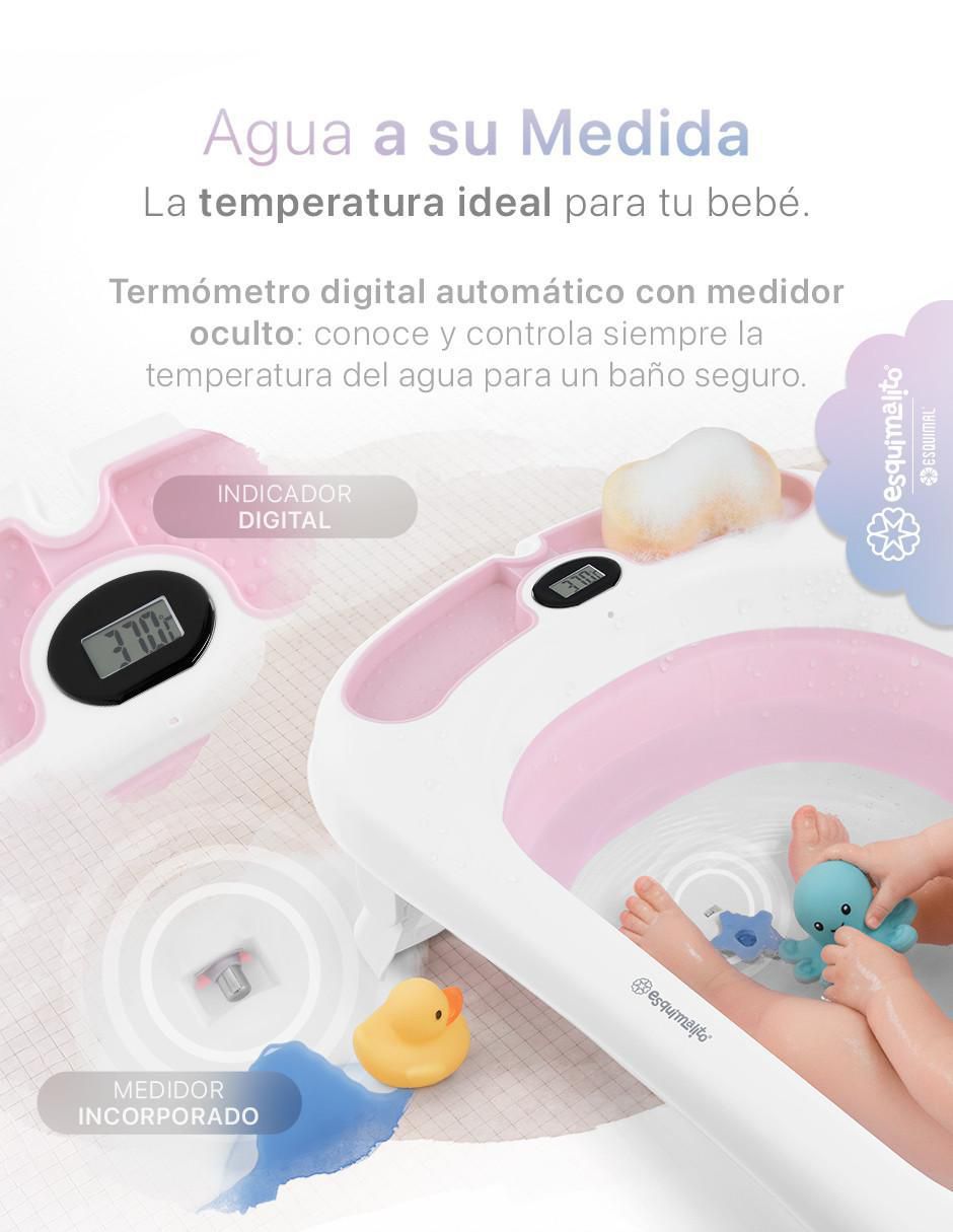 Bañera Plegable con Termómetro de polipropileno 3