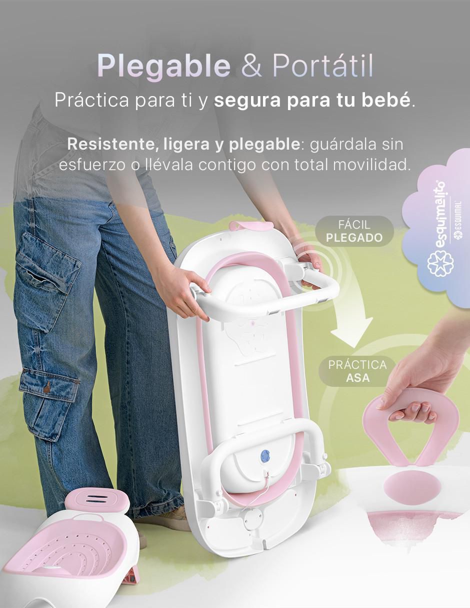Bañera Plegable con Termómetro de polipropileno 4