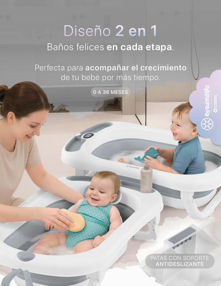 "tina/bañera" esquimal plegable con termómetro "de" polipropileno