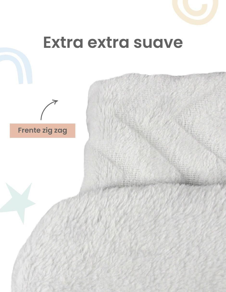 Frazada de tejido suave zig zag bebé 3