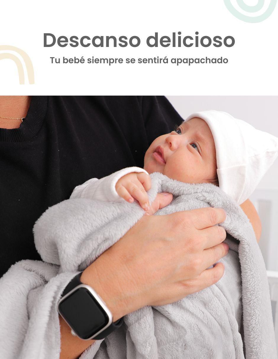 Frazada de tejido suave zig zag bebé 4