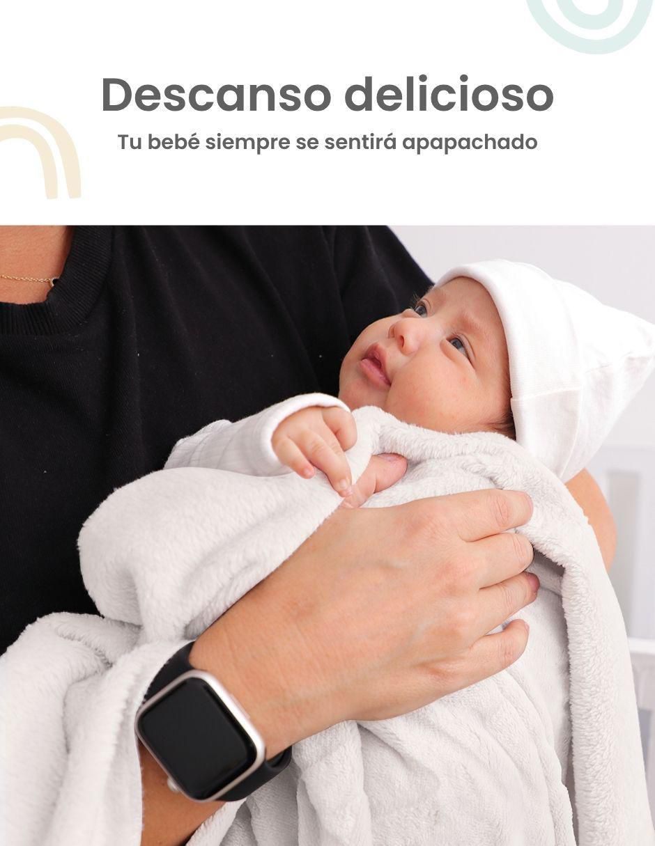 Frazada de tejido suave zig zag para bebé 4