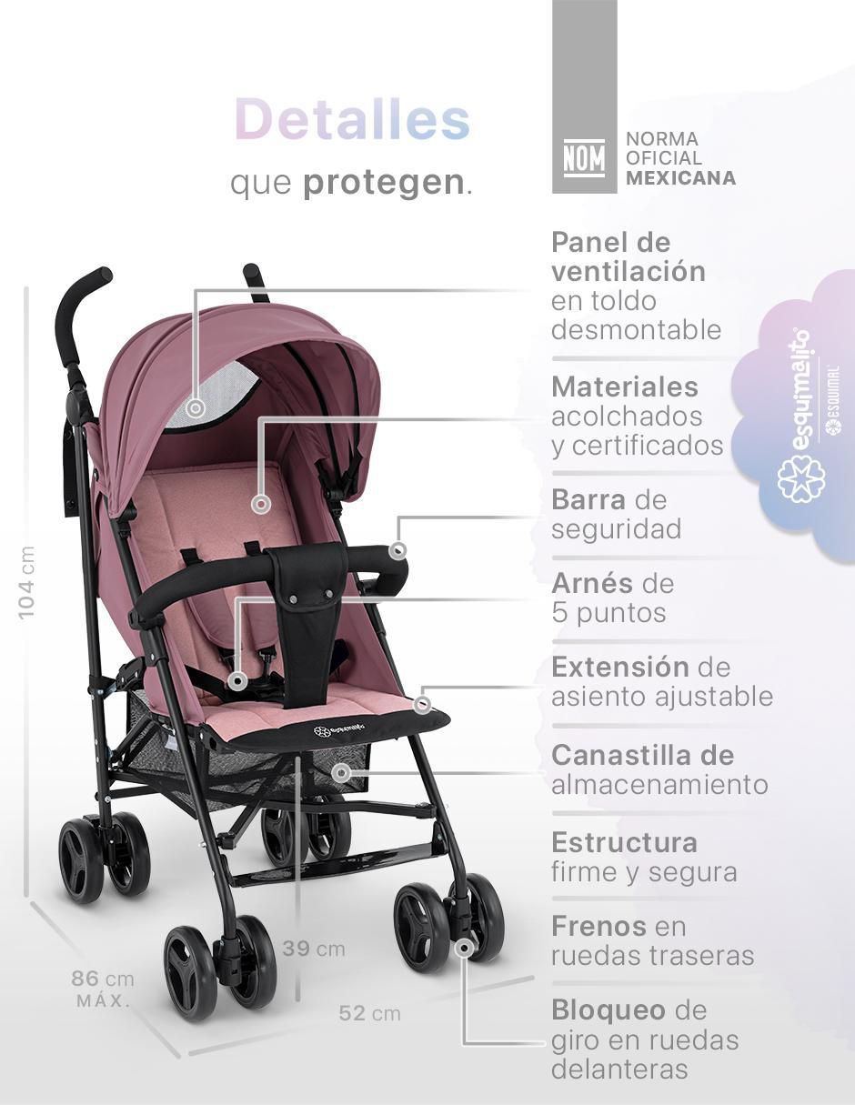 "carriola" de bastón viajera portatil esquimal sí