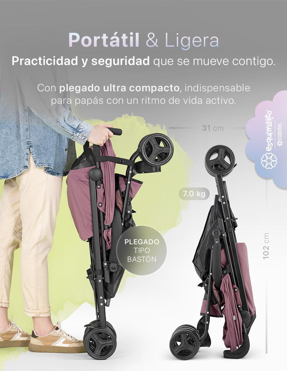 "carriola" de bastón viajera portatil esquimal sí
