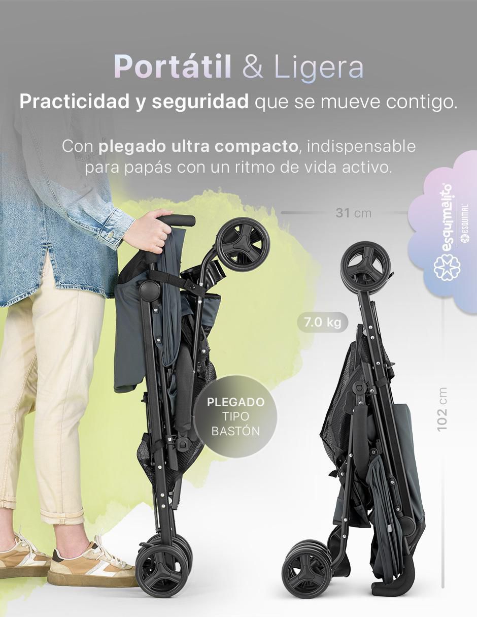 Carriola de bastón Viajera Portatil plegable 2