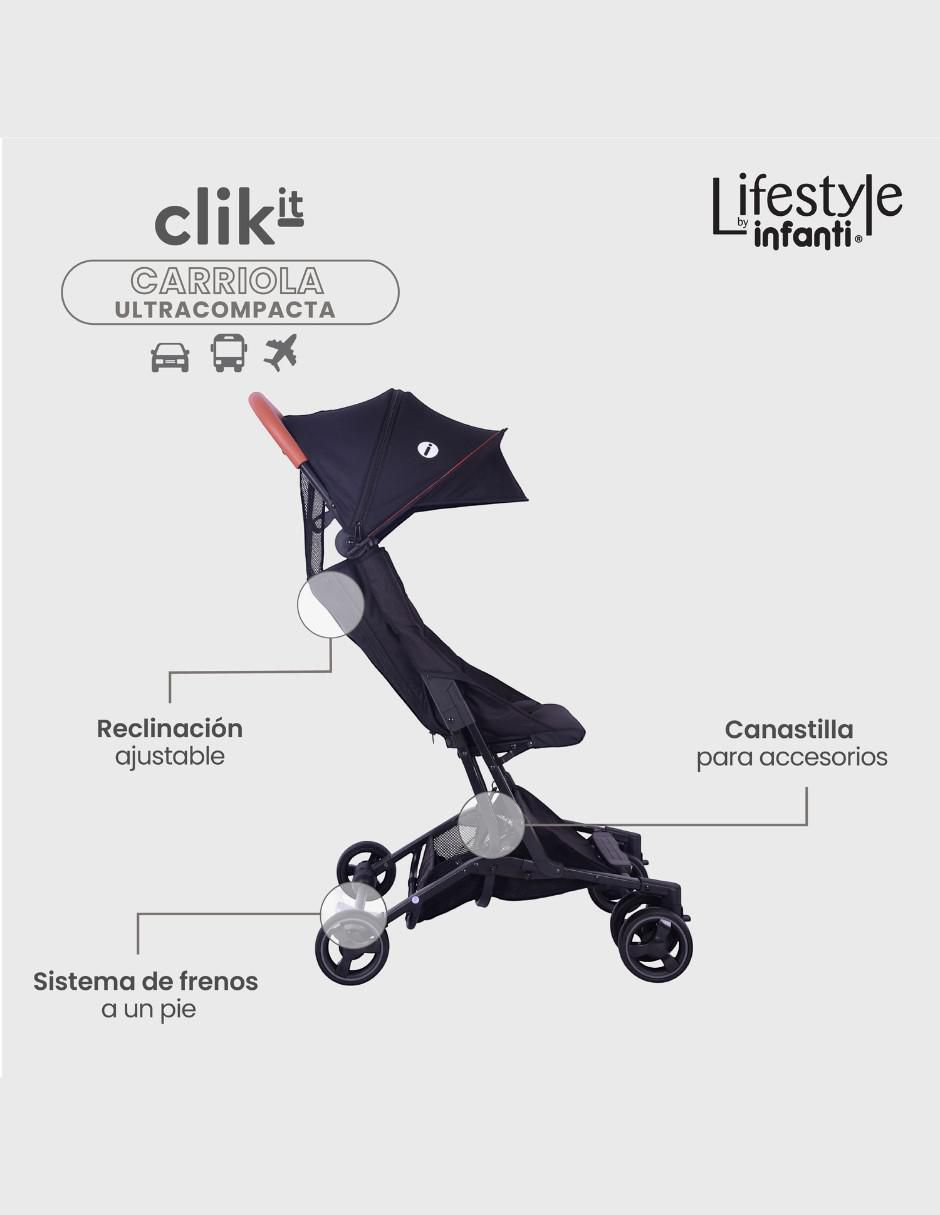 Carriola ultracompacta Clik-It plegable 4