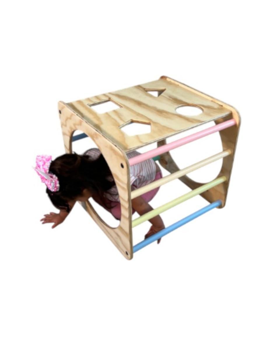 Explorador y escalador deslizante cut art kids