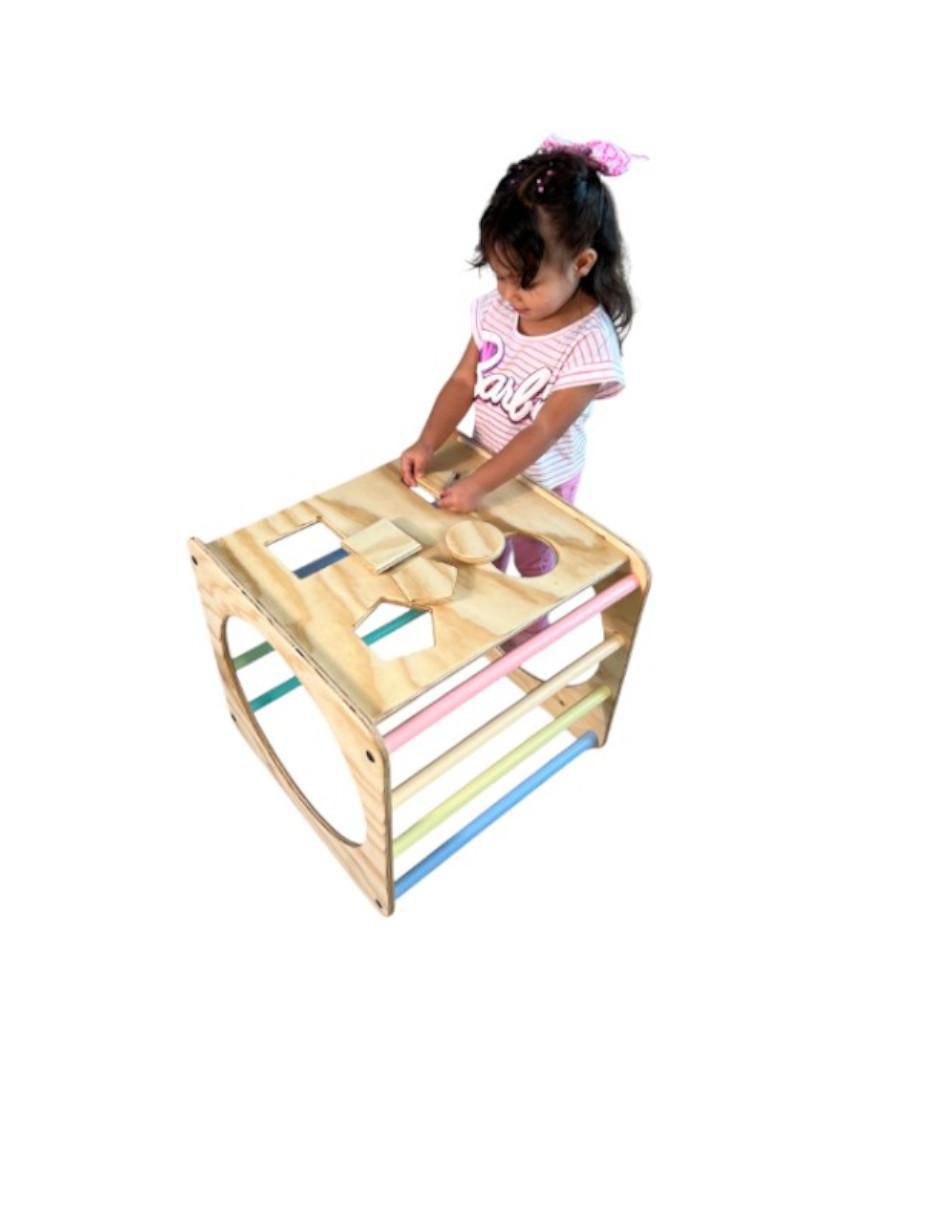 Explorador y escalador deslizante cut art kids