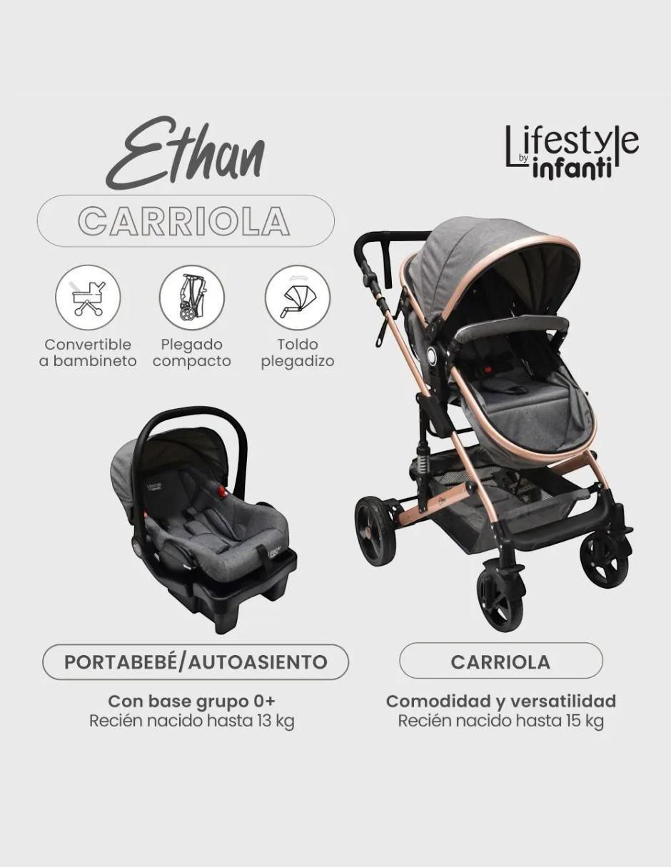 Carriola travel system Ethan plegable 2
