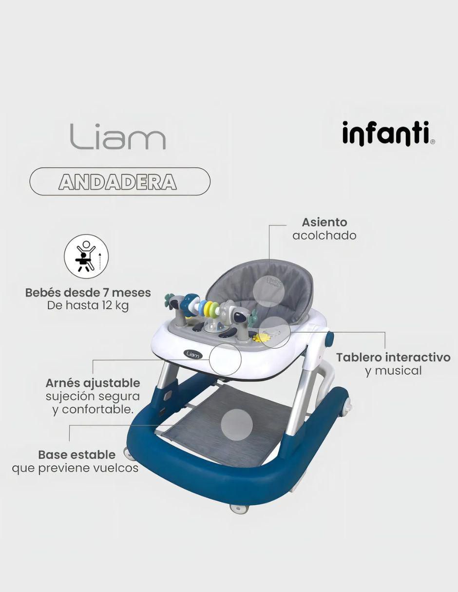 Andadera 3 en 1 unisex Liam 3