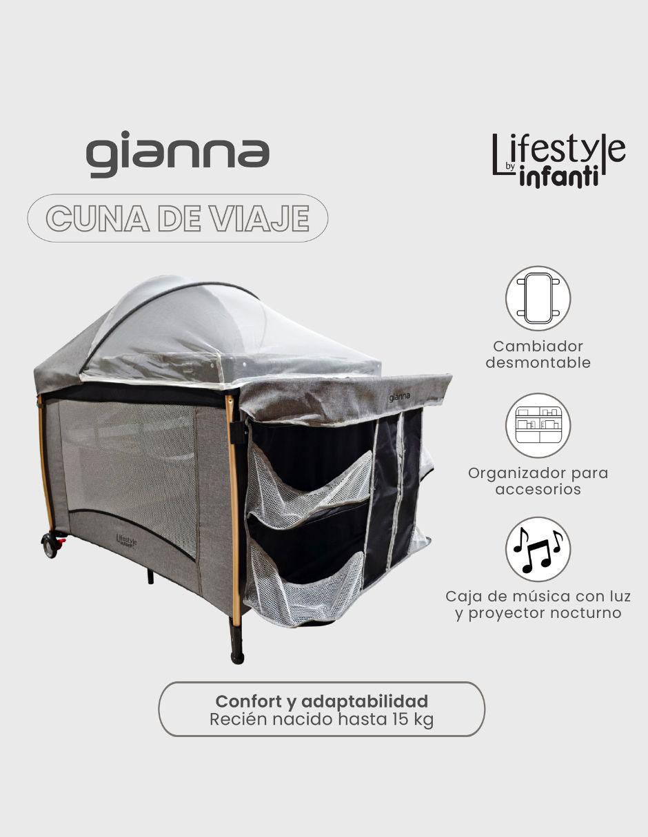 Cuna de viaje lifestyle by infanti gianna 2 en 1
