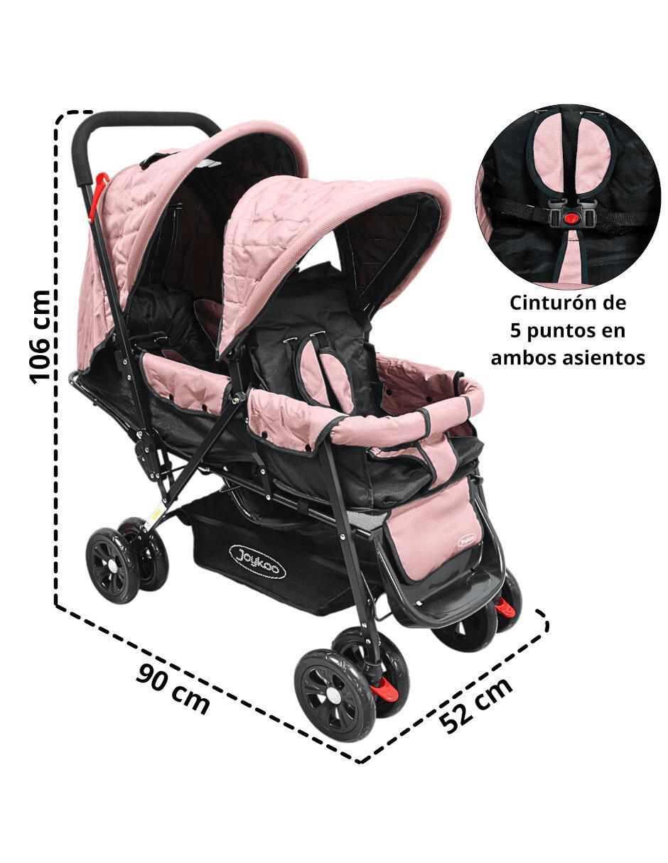 Carriola doble Gemelar plegable 7