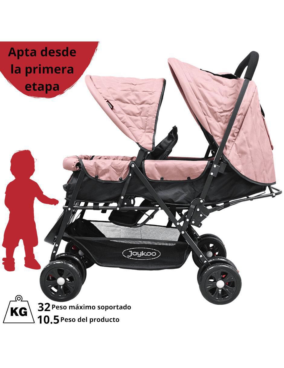 Carriola doble Gemelar plegable 4