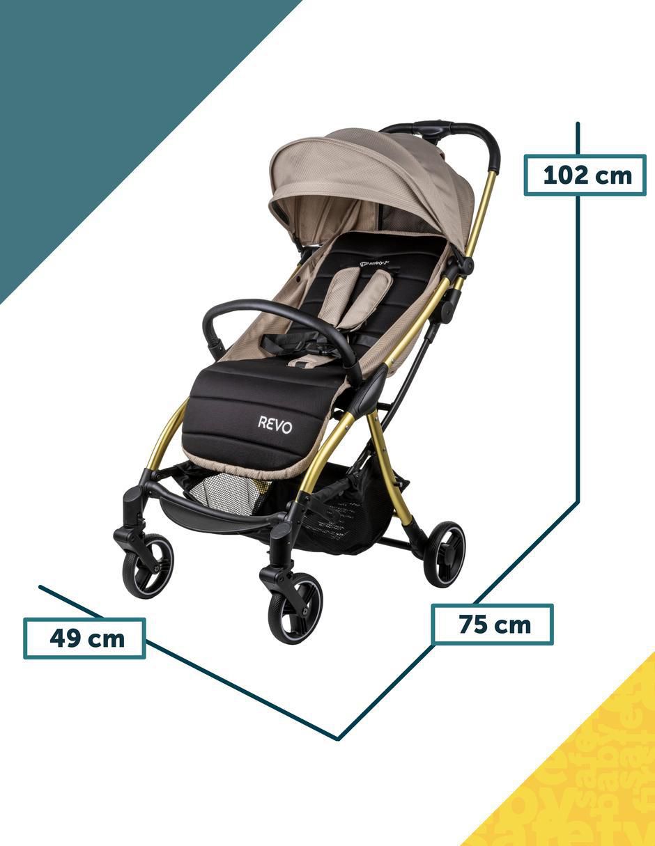 Carriola estándar Revo plegable 11